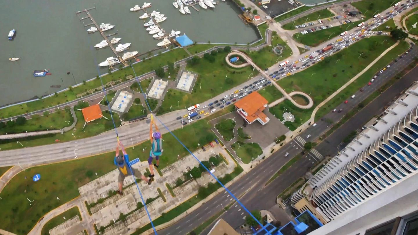 World’s longest urban zip-line looks unbelievable