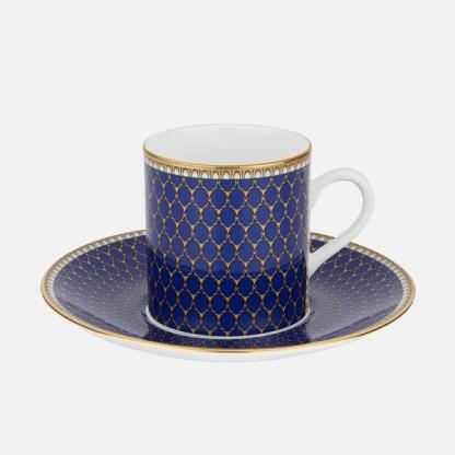 Halcyon Days Antler Trellis Espresso Cup and Saucer Set