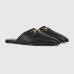 Gucci Leather Horsebit Slippers