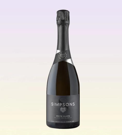 Bottle of Simpsons White Cliff Blanc de Blancs 2018