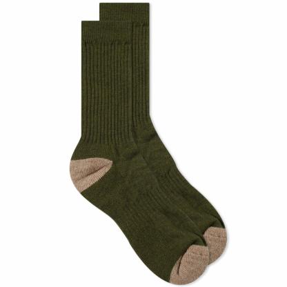 Calcetines Elgin para hombre de Kestin en verde oliva/masilla