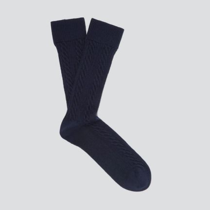 Oliver Spencer Cable-Knit Socks