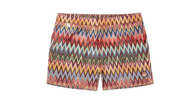 Missoni zig-zag print swim shorts