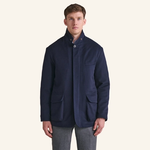 New & Lingwood Navy Storm System Field Coat