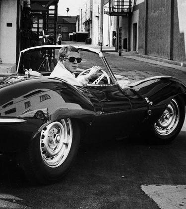 steve mcqueen driving car
