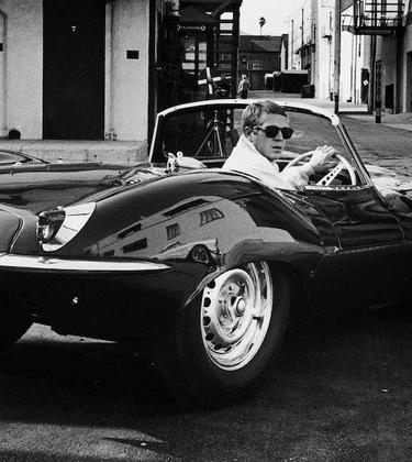 steve mcqueen driving car
