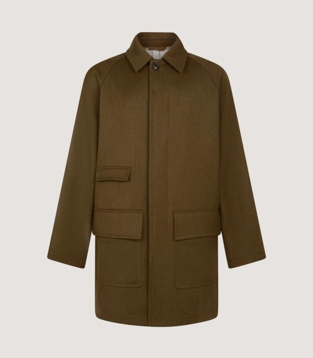 Men’s Stratton Car Coat in Khaki