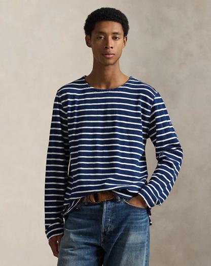 T-shirt in jersey a righe dalla vestibilità classica