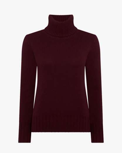 Chunky Roll Neck Cashmere Jumper