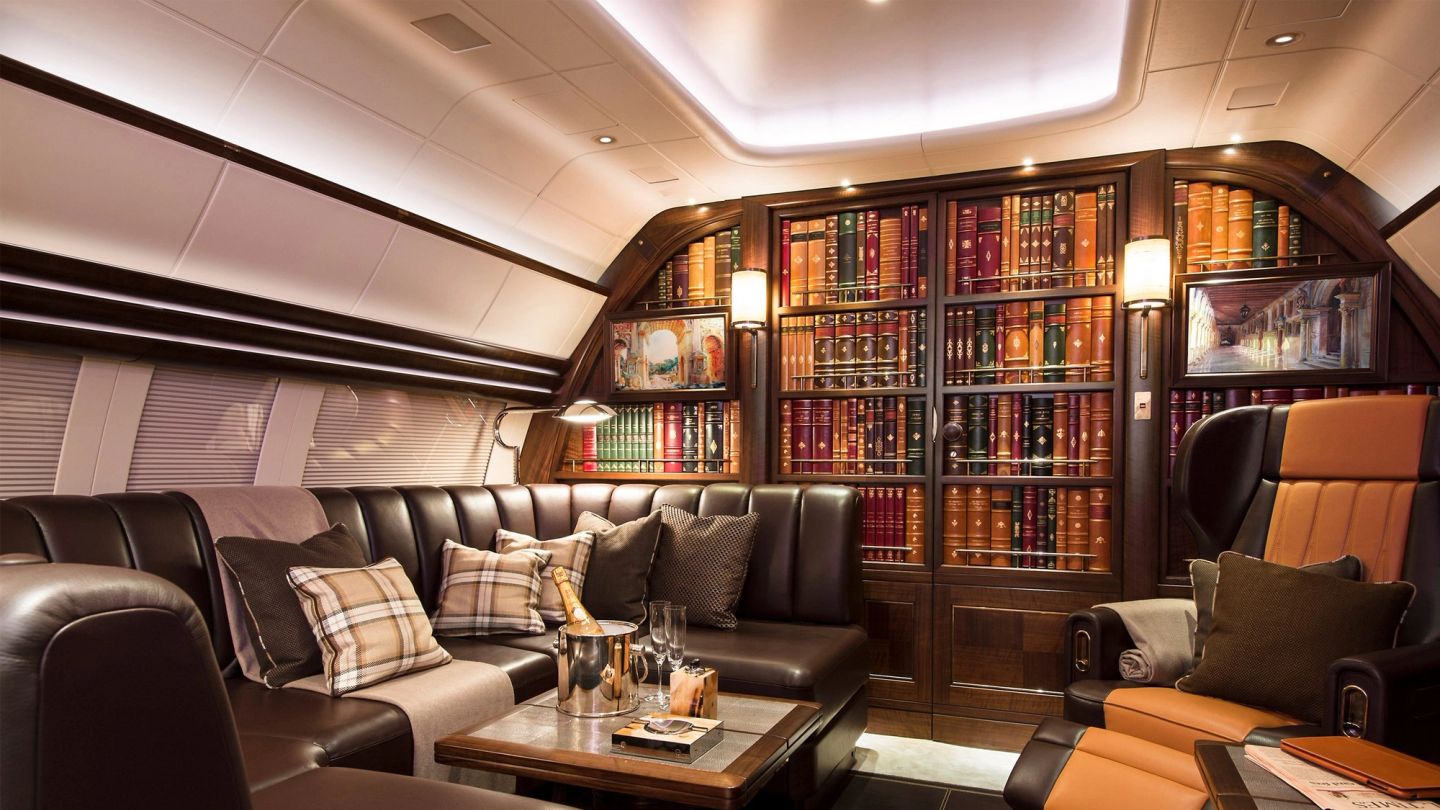 This private jet feels like you’re flying in your favourite Gentleman’s Club