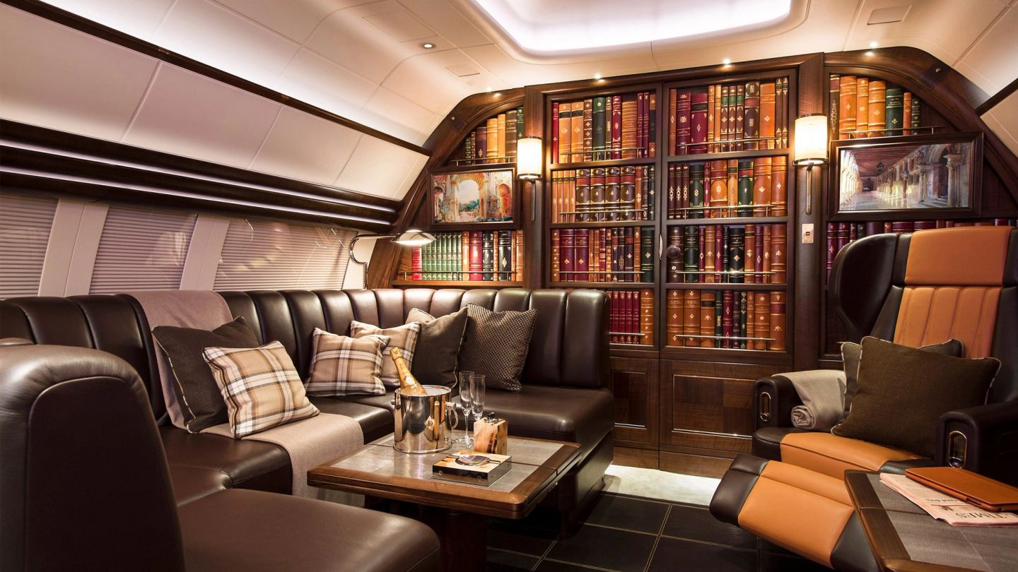 This private jet feels like you’re flying in your favourite Gentleman’s Club