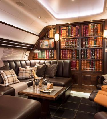 This private jet feels like you’re flying in your favourite Gentleman’s Club
