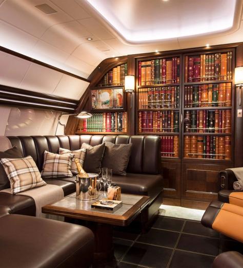 This private jet feels like you’re flying in your favourite Gentleman’s Club