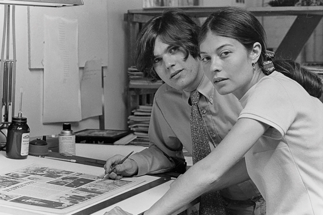 Jann Wenner, with then-wife Jane Wenner in 1968