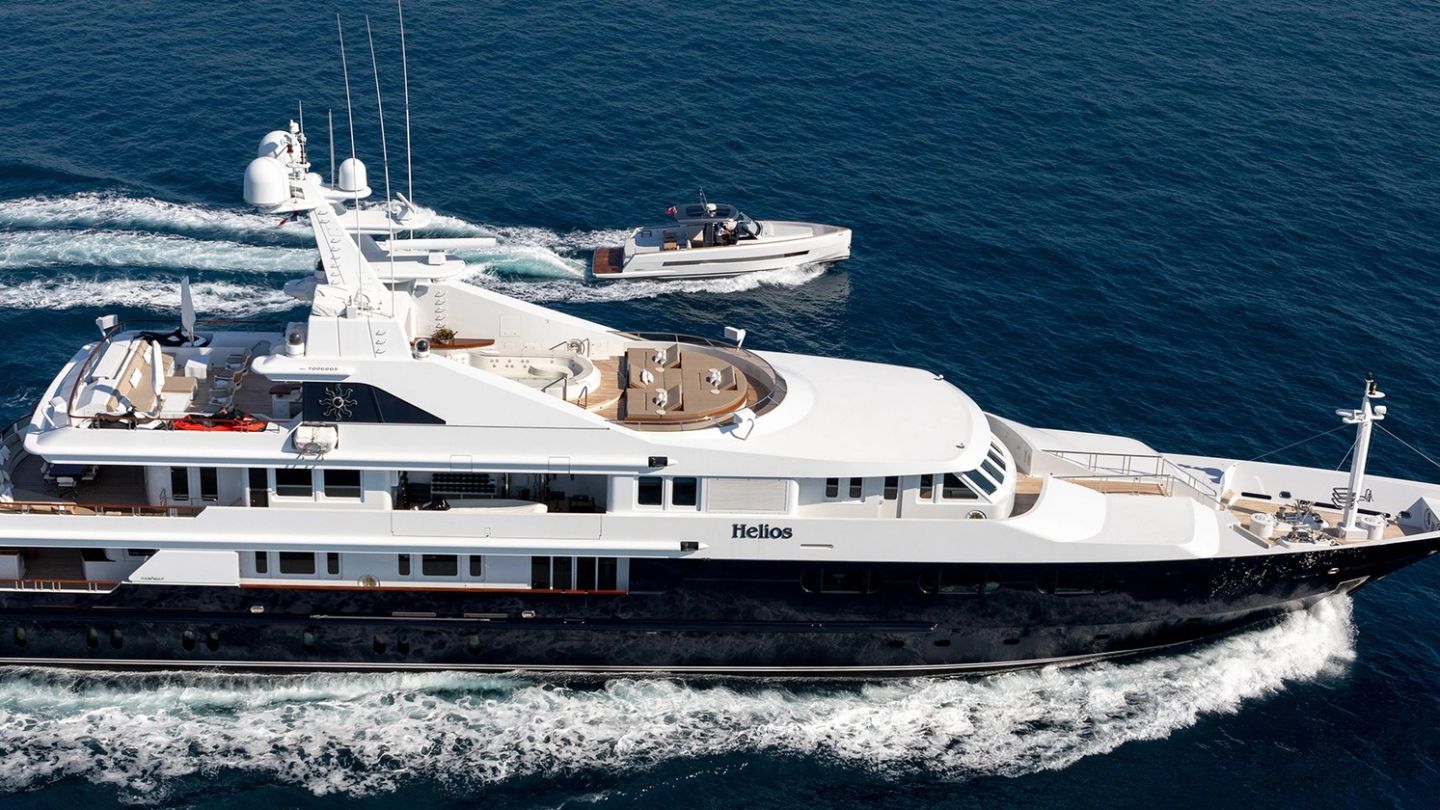 Superyacht Helios is a floating art gallery