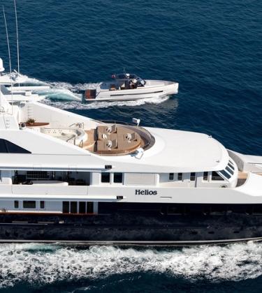 Superyacht Helios is a floating art gallery