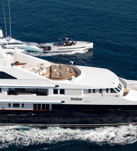 Superyacht Helios is a floating art gallery