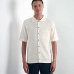 SIRPLUS Textured Knit Polo Shirt