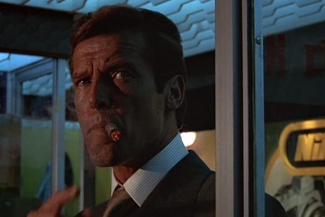 james bond man with golden gun cigar