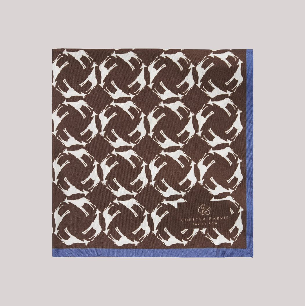 Brown Giraffe Handkerchief