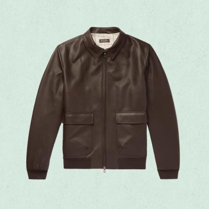 Loro Piana Leather Bomber 
