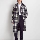 Albert Blown Blanket Check Coat