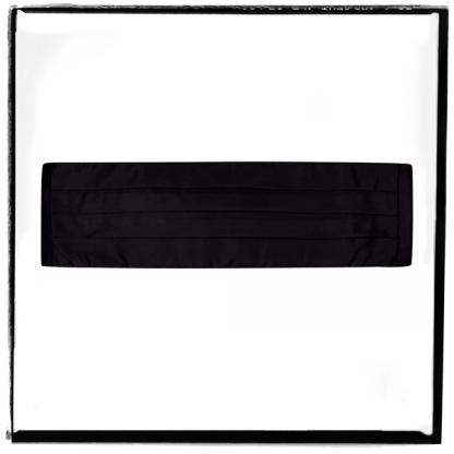 Huntsman Black Satin Cummerbund
