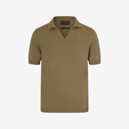New & Lingwood Silk Polo Shirt