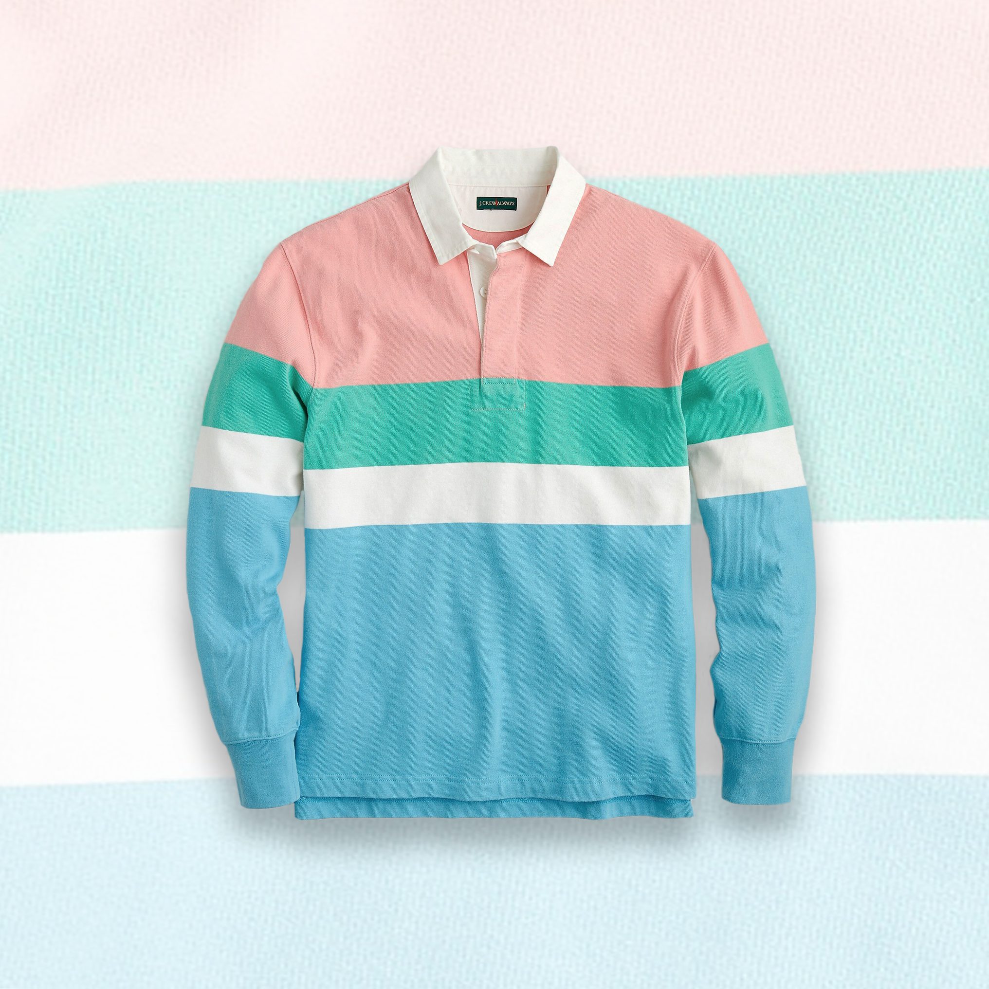 J. Crew 1984 Flamingo Rugby Shirt