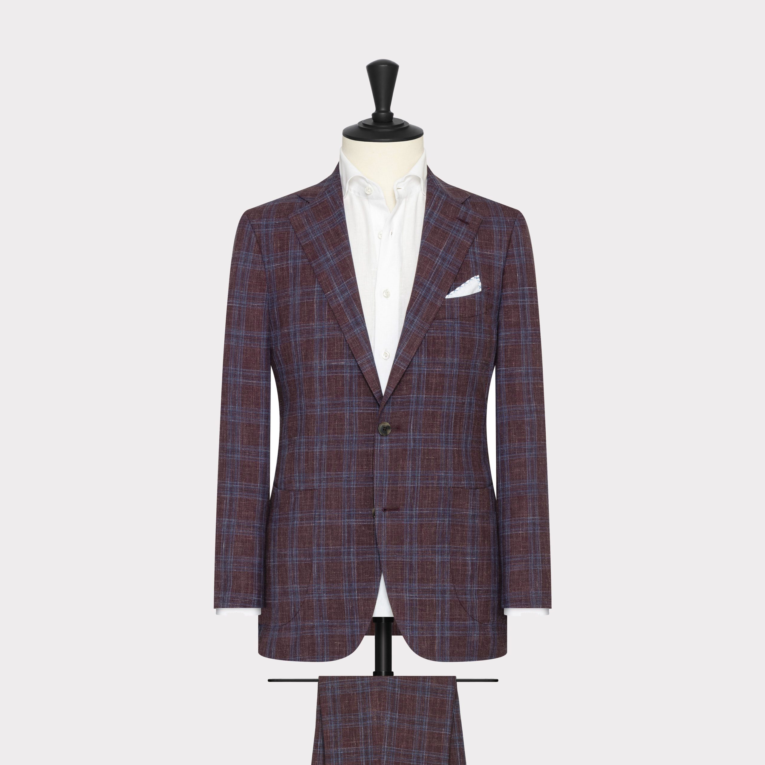 Clements and Church Burgundy Melange Suit