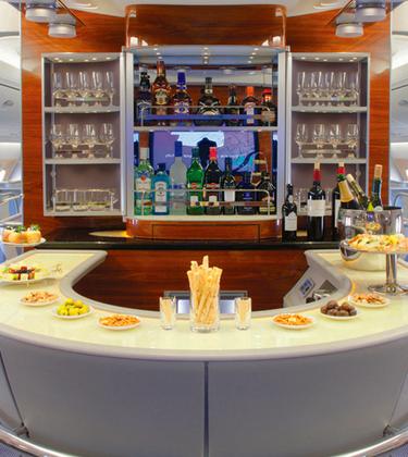 The best on-board first class airplane bars