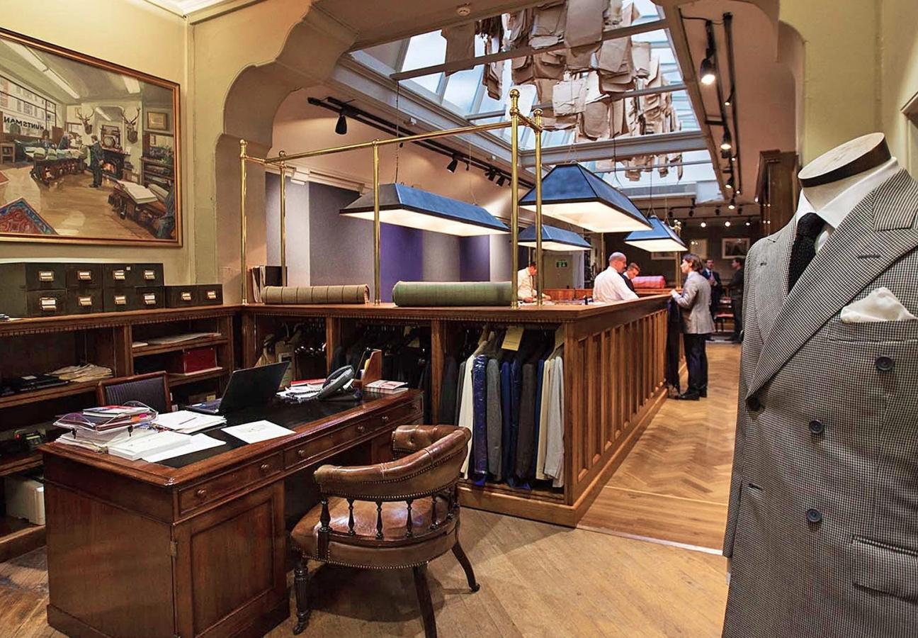 Huntsman Savile Row London shop interior
