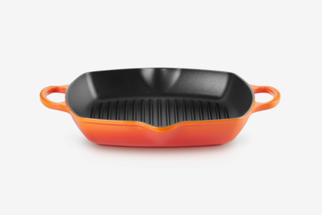 Volcanic Orange Le Creuset grill