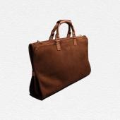 Suede Trifold, Tobacco Brown