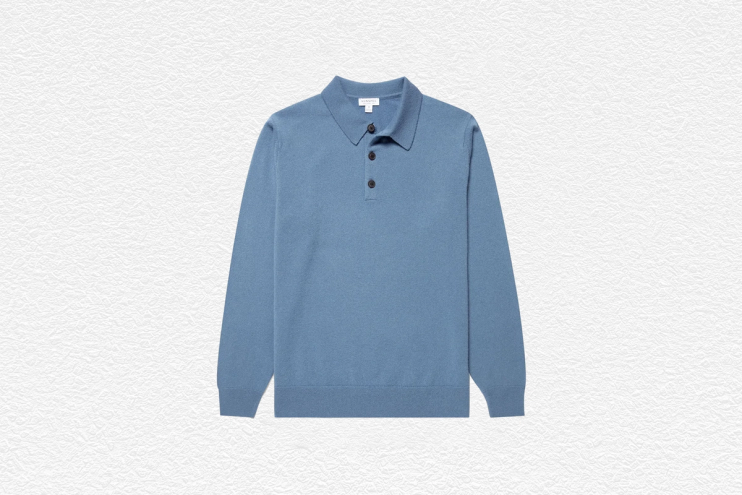 Cashmere Knitted Polo Shirt