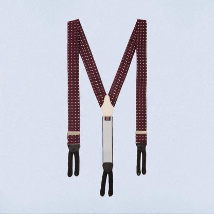 Favourbrook Leather-Trimmed Silk-Moire Braces