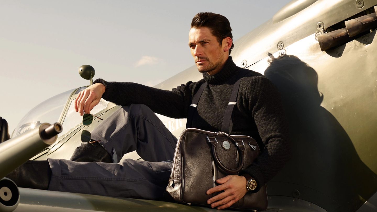 David Gandy launches new Spitfire inspired collection with Aspinal of London