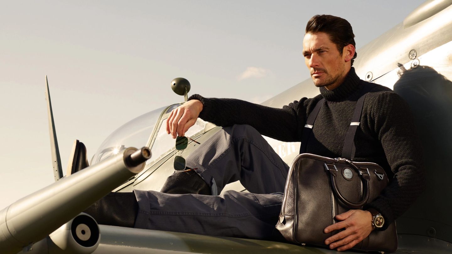 David Gandy launches new Spitfire inspired collection with Aspinal of London