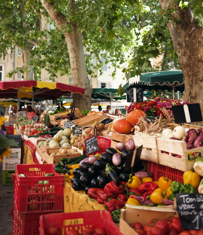 Vegetable Market in Provence