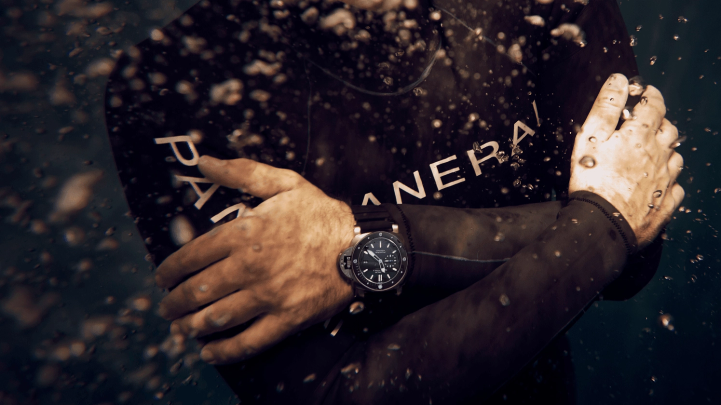 Freediver Guillaume Néry takes Panerai’s Luminor Submersible range to new depths