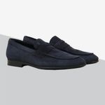 Tod’s Loafers in Blue Suede