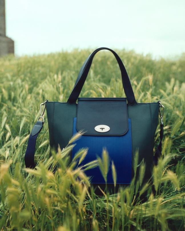 Mulberry bag with Paul smith colours Black and Blue