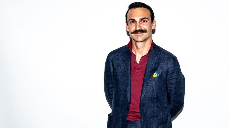 Henry Lloyd-Hughes doesn’t like his moustache