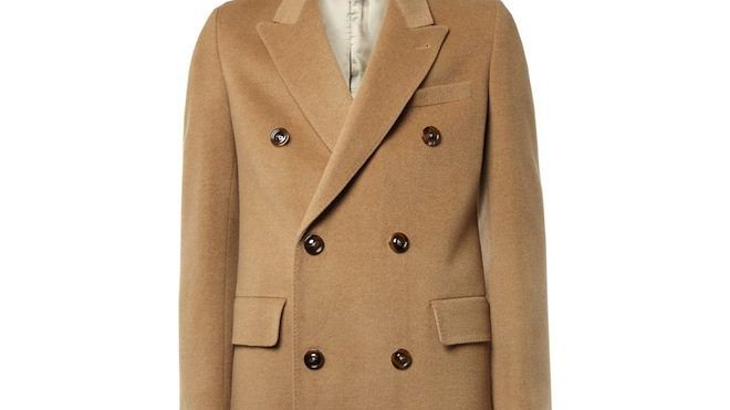 MMM DOUBLE-BREASTED CAMEL COAT