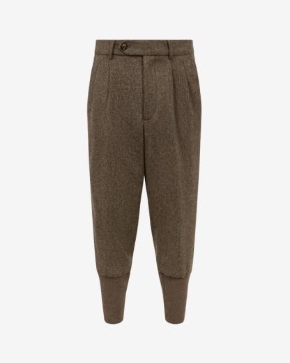 Purdey lightweight tweed breeks in acorn