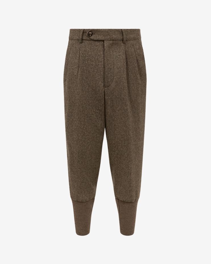 Purdey lightweight tweed breeks in acorn