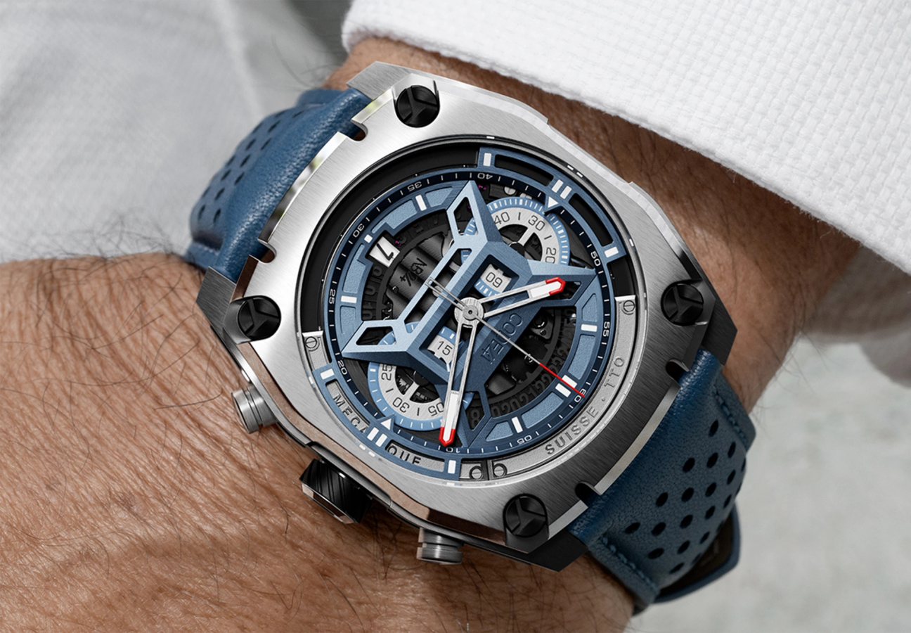 NB24 Ed3 Lifestyle Stratom Titanium Blue Leather Perforated Blue