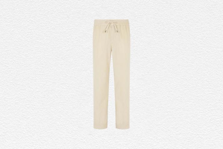 Ivory Velvet Corduroy Asolo Trousers