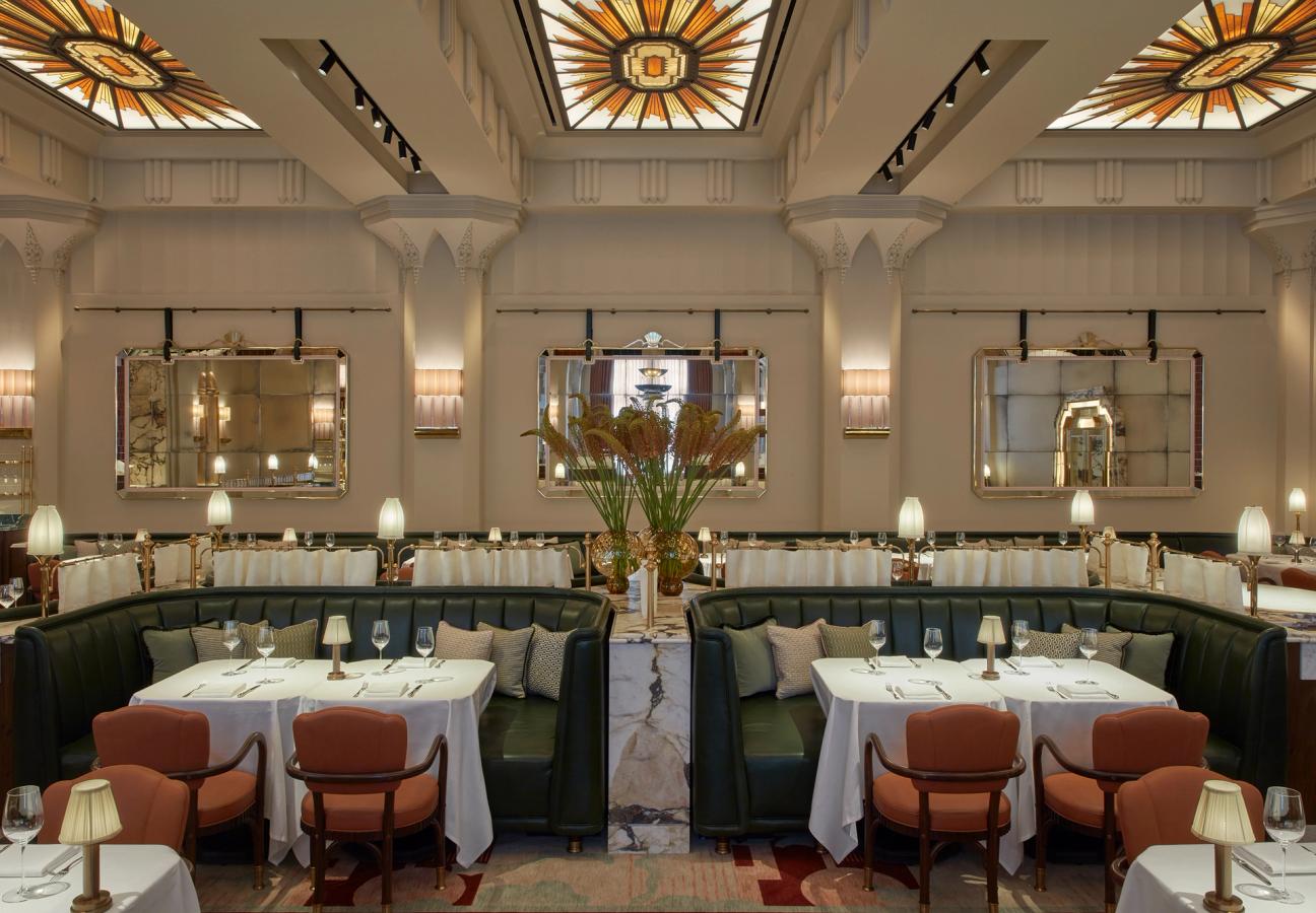 The newly renovated restaurant space at Claridge's