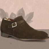 Espresso Calf Suede Hand-Grade Devon Boots